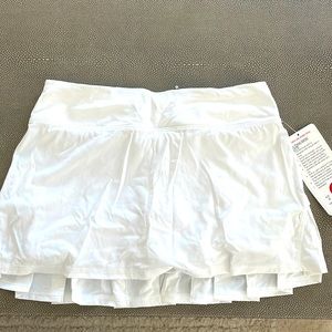 NWT Lululemon white tennis skirt! Size 4